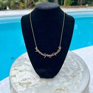 Kate Spade Mary Poppins Necklace
Supercalifragilipstick